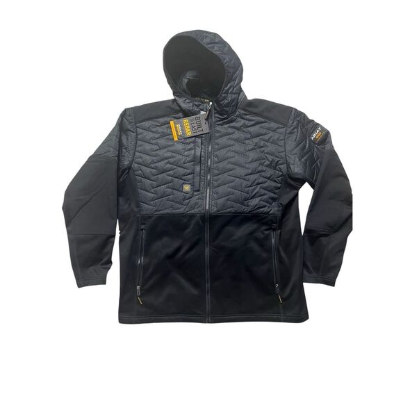 Ariat Men's Rebar Cloud 9 Insulated Hooded Full Zip Jacket Black Size XL NWT - Picture 1 of 6